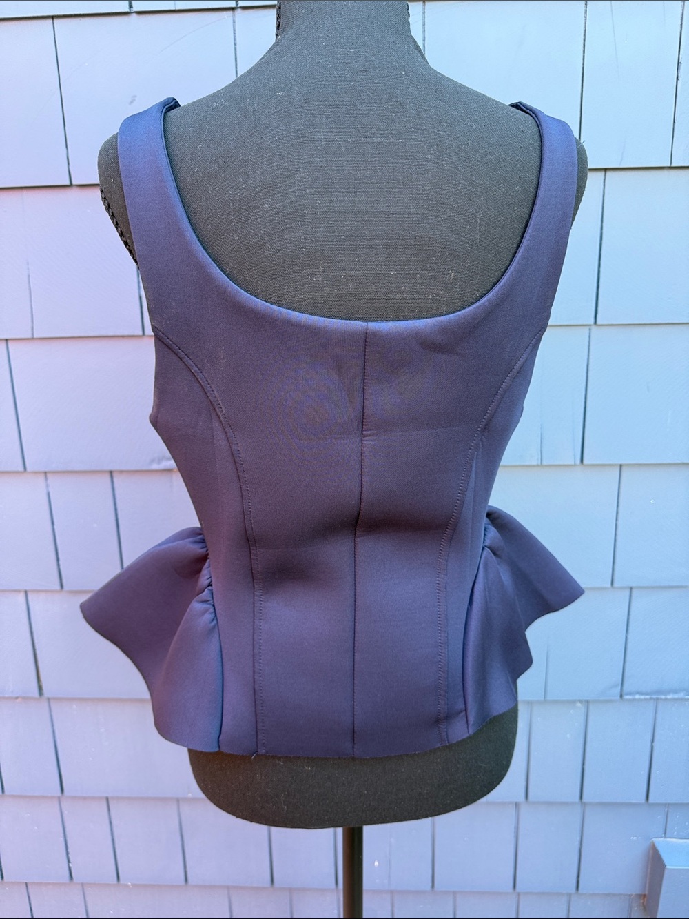 Maeve blue Peplum Tank Top medium NWT - Picture 5 of 8